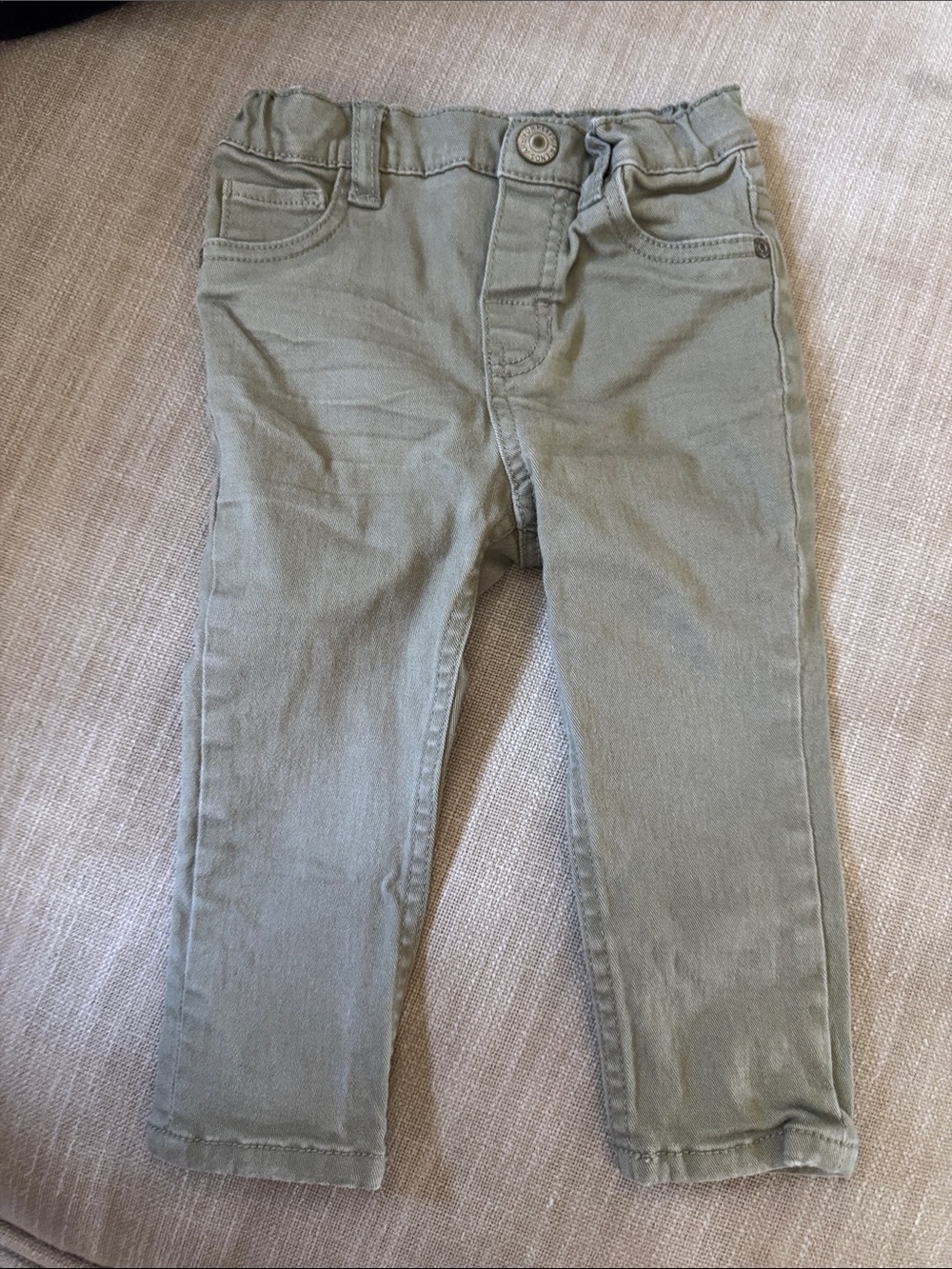 H&M Baby size 6-9 month Pants in Light Olive Green